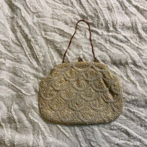 Vintage Italian Beaded Sequin Handbag Purse Vivant by Sarne
